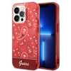 Image de Coque Rigide Guess Pour Iphone 14 Pro, Motif Bandana Cachemire Rouge