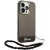 Image de Coque pour Apple iPhone 14 Pro Max Colors avec lanière perlée Noir - Neuf