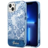 Image de Coque Rigide Bleue/bleue Guess Guhcp14mhgplhb Pour Iphone 14 Plus / 15 Plus 6,7 Pouces, Collection Porcelaine