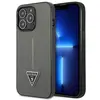 Image de Étui Guess pour iPhone 14 Pro Max Saffiano Triangle argenté - Neuf