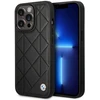 Image de Étui Matelassé En Cuir Bmw Pour Iphone 14 Pro (noir)