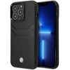 Image de Étui Bmw Bmhcp14x22rsepk Pour Iphone 14 Pro Max 6,7 Pouces, Noir/noir, En Cuir Avec Fente Pour Carte.