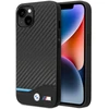 Image de Étui Bmw Bmhcp14s22nbck Pour Iphone 14/15/13 6,1 Pouces, En Cuir Noir/noir Carbone