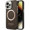 Image de Coque Magsafe pour Apple iPhone 14 Pro TPU Gold Outline Noir - Neuf