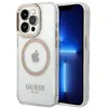 Image de Étui Guess pour iPhone 14 Pro Metal Outline MagSafe doré - Neuf