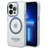 Image de Étui Guess Metal Outline MagSafe pour iPhone 14 Pro, bleu - Neuf