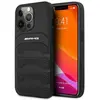 Image de Coque Rigide En Cuir Noir Avec Lignes En Relief Pour Iphone 14 Pro Max 6,7 Pouces (amg Amhcp14xgsebk)