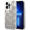 Image de Coque Rigide Karl Lagerfeld Klhcp14xlmnms Pour Iphone 14 Pro Max 6,7 Pouces, Argent/argent, Monogramme À Paillettes Liquides