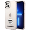 Image de Coque Iphone 14 Plus Karl Lagerfeld Choupette Rose Transparente