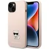 Image de Étui en silicone Choupette de Karl Lagerfeld pour iPhone 14 Plus, rose - Neuf