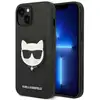 Image de Étui Karl Lagerfeld pour iPhone 14 Plus 6,7 étui rigide noir Saffiano Choupette Head Patch - Neuf