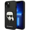 Image de Coque pour iPhone 14 Plus Saffiano Karl Head Patch Protection Antichoc Rigide Noir - Neuf