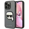 Image de Etui Karl Lagerfeld do iPhone 14 Pro 6,1 srebrny/silver hardcase Saffiano Karl`s Head Patch - Neuf