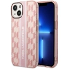 Image de Coque Rigide Rose À Rayures Verticales Monochromes Karl Lagerfeld Klhcp14mhklspcp Pour Iphone 14 Plus / 15 Plus 6,7 Pouces