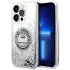 Image de Étui Karl Lagerfeld Liquid Glitter RSG pour iPhone 14 Pro, argenté - Neuf