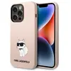 Image de Étui en silicone Choupette de Karl Lagerfeld pour iPhone 14 Pro, rose - Neuf