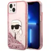 Image de Étui Karl Lagerfeld Glitter Karl Head pour iPhone 14 Plus, rose - Neuf