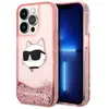 Image de Étui Karl Lagerfeld Glitter Choupette Head pour iPhone 14 Pro, rose - Neuf