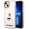 Image de Étui Karl Lagerfeld Ikonik Choupette pour iPhone 14 Plus, rose - Neuf
