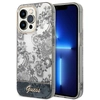 Image de Coque Rigide Grise/grise Guess Guhcp14lhgplhg Pour Iphone 14 Pro 6,1 Pouces, Collection Porcelaine