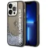 Image de Étui Karl Lagerfeld Liquid Glitter Elong pour iPhone 14 Pro, noir - Neuf