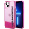 Image de Étui Karl Lagerfeld Liquid Glitter Elong pour iPhone 14 Plus, rose - Neuf