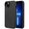 Image de Étui Karl Lagerfeld en cuir perforé pour iPhone 14 Plus, noir - Neuf