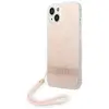 Image de Étui Guess pour iPhone 14 Plus 4G Print Strap rose - Neuf