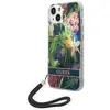 Image de Étui Guess pour iPhone 14 Plus Flower Strap bleu - Neuf