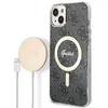 Image de Kit Guess 4G Print MagSafe pour iPhone 14, noir - Neuf