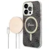 Image de Bundle Coque pour iPhone 14 Pro Magsafe 4G et Chargeur Sans Fil Qi Magsafe 15W Gris - Neuf