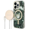Image de Étui Guess Gubpp14xhjeacsa + Chargeur Pour Iphone 14 Pro Max 6,7" Vert/vert, Coque Rigide Jungle Magsafe