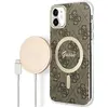 Image de Kit Guess 4G Print MagSafe pour iPhone 11, marron - Neuf