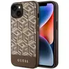 Image de Étui Guess GCube Stripes pour iPhone 14 Plus MagSafe, marron - Neuf