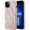 Image de Étui Guess GCube Stripes pour iPhone 14 Plus MagSafe, rose - Neuf
