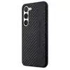 Image de Coque pour Galaxy S23 Plus Design Luxueux à Effet Carbone Noir - Neuf