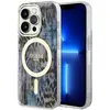 Image de Étui Guess Leopard MagSafe pour iPhone 14 Pro Max, bleu - Neuf