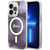 Image de Étui Guess Golden Marble MagSafe pour iPhone 14 Pro violet - Neuf