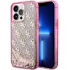 Image de Étui Guess Liquid Glitter 4G MagSafe pour iPhone 14 Pro, rose - Neuf