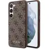 Image de Coque pour Samsung Galaxy S23 en TPU avec Motif 4G et Logo en Métal Marron - Neuf