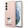 Image de Étui en silicone Karl Lagerfeld Choupette pour Samsung Galaxy S23, rose - Neuf