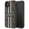 Image de Étui Guess 4G Printed Stripes pour iPhone 11/XR MagSafe, marron - Neuf