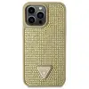 Image de Coque Arrière pour iPhone 14 Pro Max Orné de Petites Pierres Dorée - Neuf