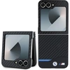 Image de BMW, Housse pour Samsung Galaxy Z Flip 6 Blue Line avec motif carbone, Carbon