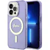 Image de Étui Guess Glitter Gold MagSafe pour iPhone 14 Pro Max, violet - Neuf