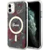 Image de Étui Guess Flower MagSafe pour iPhone 11, vert - Neuf