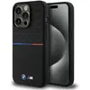 Image de Coque Rigide Bmw Bmhmp15l22smpk Pour Iphone 15 Pro 6,1 Pouces, Noire, En Silicone, Motif M, Compatible Magsafe.