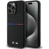 Image de Coque Rigide Bmw Bmhmp15x22smpk Pour Iphone 15 Pro Max 6,7 Pouces, Noire, En Silicone, Motif M, Compatible Magsafe.