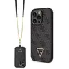 Image de Étui Guess 4G Crossbody Metal Logo pour iPhone 14 Pro, noir - Neuf