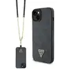 Image de Étui Guess pour iPhone 15 6.1 noir étui rigide Crossbody 4G Metal Logo - Neuf